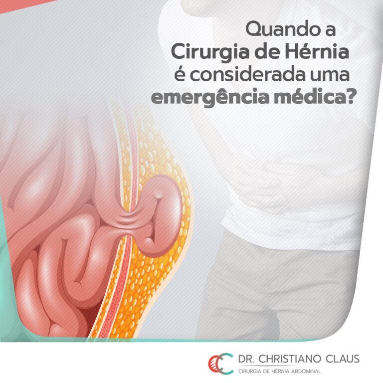 Quando a hérnia é considerada uma emergência médica Dr Christiano Claus