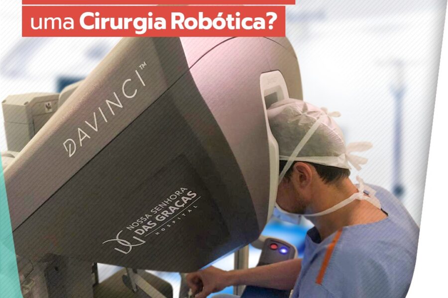 Como o cirurgião comanda o robô em uma cirurgia robótica?