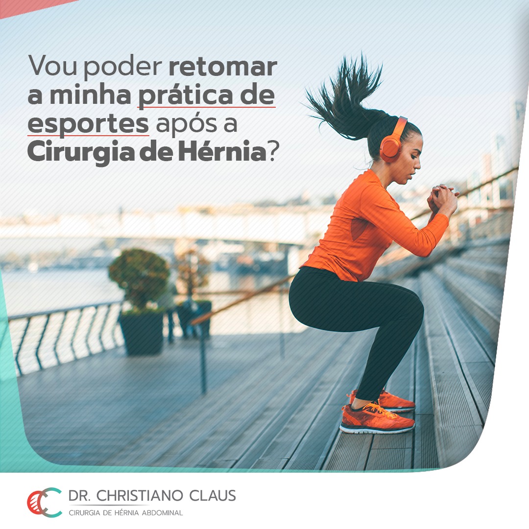 Vou poder retomar a minha prática de esportes após a cirurgia de