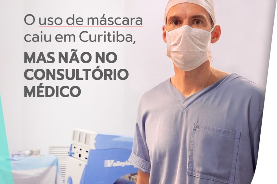 O uso de máscaras caiu em Curitiba, mas não no consultório médico