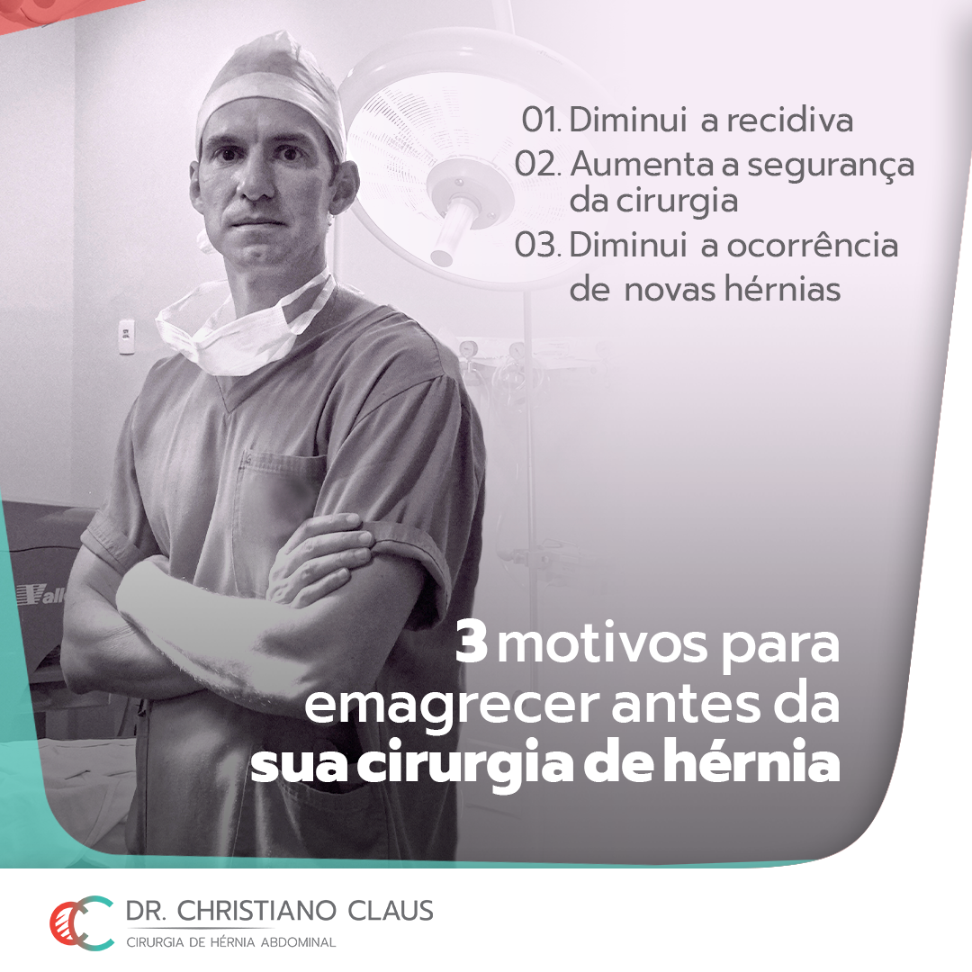 3 motivos para emagrecer antes da sua cirurgia de hérnia – Dr