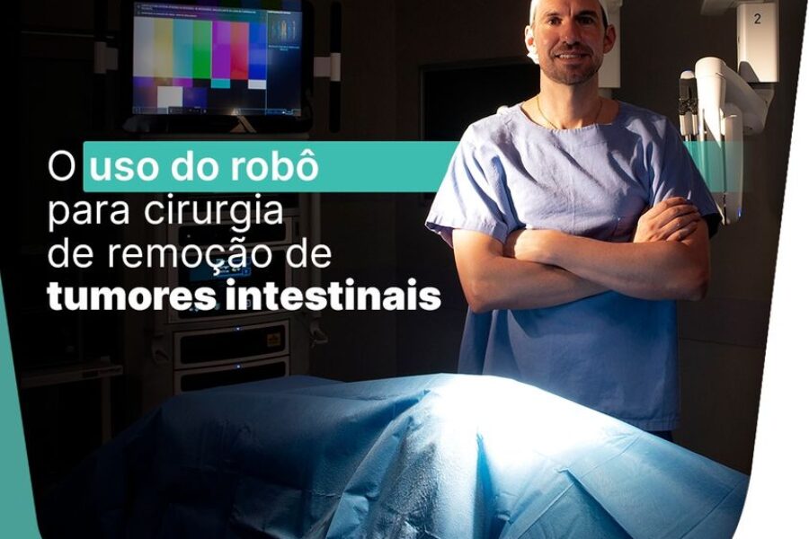O uso do robô para cirurgias de remoção de tumores intestinais